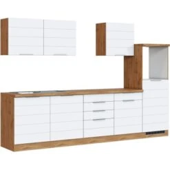 Held Möbel Küchenzeile 300 Cm Matt Weiß-Wotaneiche Ohne E-Geräte 15 Held Möbel Küchenzeile 300 Cm Matt Weiß-Wotaneiche Ohne E-Geräte -Küchenblick Verkaufsgeschäft 0047 11016600 1019.6291 1b