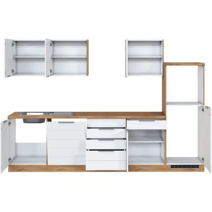 Held Möbel Küchenzeile 300 Cm Matt Weiß-Wotaneiche Ohne E-Geräte 6 Held Möbel Küchenzeile 300 Cm Matt Weiß-Wotaneiche Ohne E-Geräte – Bild 6