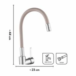 Baliv Küchenarmatur KI-1822 Chrom-Taupe -Küchenblick Verkaufsgeschäft 048122122169 VM01 281021 L