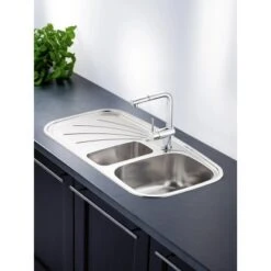 OBI Einbauspüle Quadra Duo 100 Edelstahl Eckig 5 OBI Einbauspüle Quadra Duo 100 Edelstahl Eckig -Küchenblick Verkaufsgeschäft 0787300264 ab01 16 03 16 2