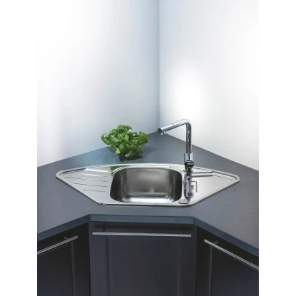 OBI Eckeinbauspüle Canto Basic 92 Edelstahl Eckig 3 OBI Eckeinbauspüle Canto Basic 92 Edelstahl Eckig – Bild 3