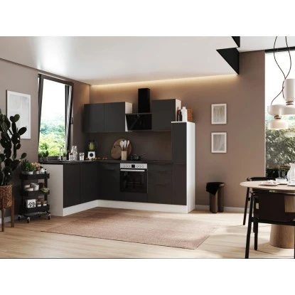 Respekta Selection Winkelküche Elisabeth RSL250WGH 250 Cm Grau-Weiß 1 Respekta Selection Winkelküche Elisabeth RSL250WGH 250 Cm Grau-Weiß