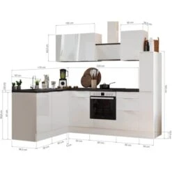 Respekta Selection Winkelküche Elisabeth RSL250WGH 250 Cm Grau-Weiß 9 Respekta Selection Winkelküche Elisabeth RSL250WGH 250 Cm Grau-Weiß -Küchenblick Verkaufsgeschäft 145461 4384 3