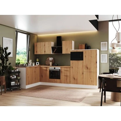 Respekta Selection Winkelküche Elisabeth RSL340WAH 340 Cm Artisan Eiche Nb.-Weiß 1 Respekta Selection Winkelküche Elisabeth RSL340WAH 340 Cm Artisan Eiche Nb.-Weiß