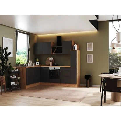 Respekta Selection Winkelküche Elisabeth RSL250AGH 250 Cm Grau-Artisan Eiche Nb. 1 Respekta Selection Winkelküche Elisabeth RSL250AGH 250 Cm Grau-Artisan Eiche Nb.