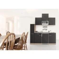 Respekta Economy Küchenzeile KB180BGMI 180 Cm Grau-Buche Glänzend -Küchenblick Verkaufsgeschäft 1751056 4384 kb180bgmi 2