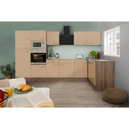 Respekta Winkelküche KBL340EYCMISGKE 340 Cm Cappuccino-Eiche York Nachb. 1 Respekta Winkelküche KBL340EYCMISGKE 340 Cm Cappuccino-Eiche York Nachb.