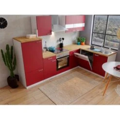 Respekta Winkelküche KBL280WRCG 280 X 172 Cm Rot-Weiß-Butcher Nussbaum 12 Respekta Winkelküche KBL280WRCG 280 X 172 Cm Rot-Weiß-Butcher Nussbaum -Küchenblick Verkaufsgeschäft 185 4384 neu KBL280WRCG 03