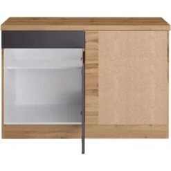 Held Möbel Küchen-Eckschrank Turin 120 Cm Graphit/Wotaneiche -Küchenblick Verkaufsgeschäft 189469 11016600 S 03