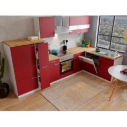 Respekta Winkelküche KBL310WRCG 310 X 172 Cm Rot-Weiß-Butcher Nussbaum 12 Respekta Winkelküche KBL310WRCG 310 X 172 Cm Rot-Weiß-Butcher Nussbaum -Küchenblick Verkaufsgeschäft 194 4384 neu KBL310WRCG 03