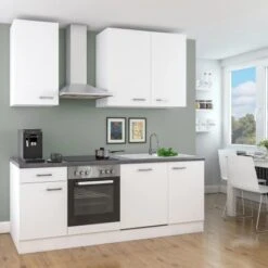 Flex-Well Küchenzeile Joelina 220 Cm Weiß