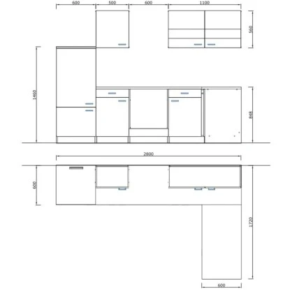 Respekta Winkelküche KBL280WWBSCG 280 X 172 Cm Weiß-Beton Optik 5 Respekta Winkelküche KBL280WWBSCG 280 X 172 Cm Weiß-Beton Optik – Bild 5