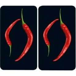 Wenko Herdabdeckplatte Universal Peperoni Duo 2er-Set Für Alle Herdarten