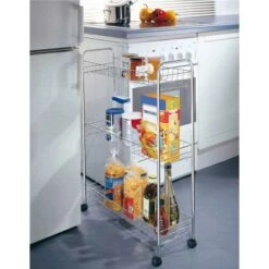 Wenko Rollregal Slim Chrom -Küchenblick Verkaufsgeschäft 3895190 1068 4251010500 2