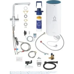 Grohe Einhand-Spültischbatterie Und Boiler Red Duo Size-L Chrom -Küchenblick Verkaufsgeschäft 4005176413964 4520 5