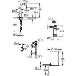 Grohe Standventil Und Boiler Red Mono Größe-M Chrom -Küchenblick Verkaufsgeschäft 4005176989261 4520 8