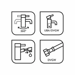 Baliv Küchenarmatur KI-1320 Chrom -Küchenblick Verkaufsgeschäft 4007874206503 50