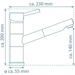 Schütte Spültischarmatur Mit Herausziehbarem Auslauf Unicorn Chrom -Küchenblick Verkaufsgeschäft 4008431337708 2759 20