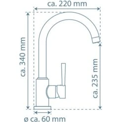 Schütte Spültischarmatur Cornwall Graphit Matt -Küchenblick Verkaufsgeschäft 4008431791623 2759 20