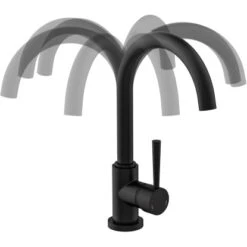 Schütte Design-Spültischarmatur Cornwall Schwarz-Matt -Küchenblick Verkaufsgeschäft 4008431791661 2759 6