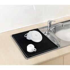 Wenko Abtropfmatte Maxi 40 Cm X 30 Cm Schwarz -Küchenblick Verkaufsgeschäft 4008838220887 ambiente 02