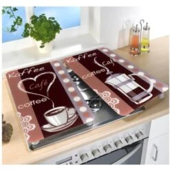 Wenko Herdabdeckplatten Universal Kaffeeduft 2er Set Mehrfarbig -Küchenblick Verkaufsgeschäft 4008838568118 1068 03