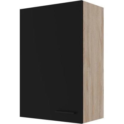 Flex-Well Exclusiv Oberschrank Capri 60 Cm X 89 Cm Schwarz Matt-Endgrain Oak 1 Flex-Well Exclusiv Oberschrank Capri 60 Cm X 89 Cm Schwarz Matt-Endgrain Oak