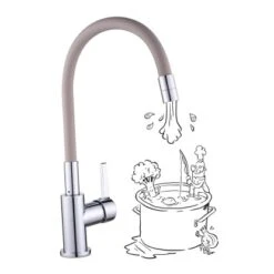 Baliv Küchenarmatur KI-1822 Chrom-Taupe -Küchenblick Verkaufsgeschäft 4048122122169 S03 241120 L