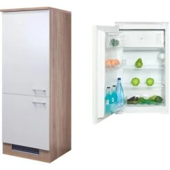 Flex-Well Classic Kühlschrank-Umbau Florida Mit Kühlschrank PKM KS 120.4A+ EB -Küchenblick Verkaufsgeschäft 4051 g 60 102 000 samoa 2