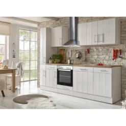 Respekta Premium Küchenzeile Landhaus 250 Cm Lärche Weiß Matt -Küchenblick Verkaufsgeschäft 4080214 4384 4