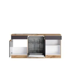 Held Möbel Winkelküche Turin 240 X 300 Cm Graphit-Wotaneiche Mit E-Geräten -Küchenblick Verkaufsgeschäft 4160 11016600 1115.6311 2b