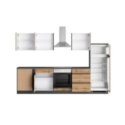 Held Möbel Winkelküche Turin 240 X 300 Cm Wotaneiche-Graphit Mit E-Geräten -Küchenblick Verkaufsgeschäft 4335 11016600 1117.6310 2a