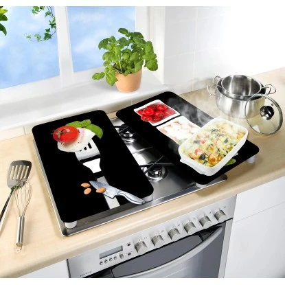 Wenko Herdabdeckplatte Universal 2er Set Caprese 2 Wenko Herdabdeckplatte Universal 2er Set Caprese – Bild 2