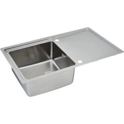 Respekta Einbauspüle Chicago 86 Cm X 50 Cm Edelstahl -Küchenblick Verkaufsgeschäft 45546 4384 CHICAGO86X50 03