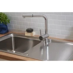 Respekta Einbauspüle Chicago 86 Cm X 50 Cm Edelstahl -Küchenblick Verkaufsgeschäft 45546 4384 CHICAGO86X50 06