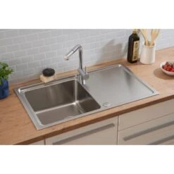 Respekta Einbauspüle Chicago 86 Cm X 50 Cm Edelstahl -Küchenblick Verkaufsgeschäft 45546 4384 CHICAGO86X50 19