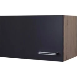 Flex-Well Exclusiv Kurz-Hängeschrank Lara 60 X 32 Cm Anthrazit-San Remo Eiche