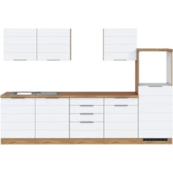 Held Möbel Küchenzeile 300 Cm Matt Weiß-Wotaneiche Ohne E-Geräte 14 Held Möbel Küchenzeile 300 Cm Matt Weiß-Wotaneiche Ohne E-Geräte -Küchenblick Verkaufsgeschäft 47 11016600 1019.6291 1a 2