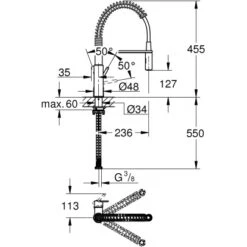 Grohe QuickFix Einhand-Spültischbatterie Get Chrom 5 Grohe QuickFix Einhand-Spültischbatterie Get Chrom -Küchenblick Verkaufsgeschäft 5188289 4520 100105772 1