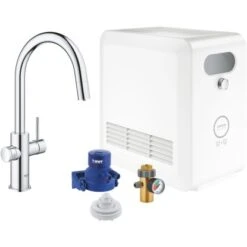 Grohe Mono Armatur Set Blue Professional Chrom