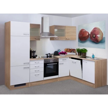 Flex-Well Classic Winkelküche Florida 280 Cm Sonoma Eiche-Weiß 1 Flex-Well Classic Winkelküche Florida 280 Cm Sonoma Eiche-Weiß