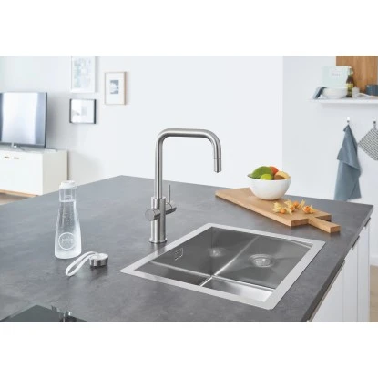 Grohe Blue Home U-Auslauf Starter Kit Supersteel 2 Grohe Blue Home U-Auslauf Starter Kit Supersteel – Bild 2