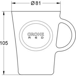 Grohe Teegläser Red 4 Stück -Küchenblick Verkaufsgeschäft 5212832 4520 1451364 1