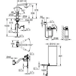 Grohe L-Auslauf Armatur Und Boiler Red Duo L-Size Supersteel -Küchenblick Verkaufsgeschäft 5288311 4520 100025162 1