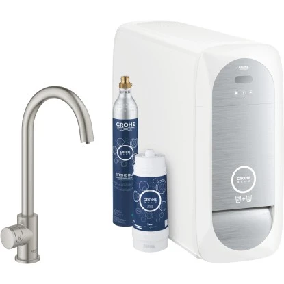 Grohe Mono Starter Kit Blue Home Supersteel 1 Grohe Mono Starter Kit Blue Home Supersteel