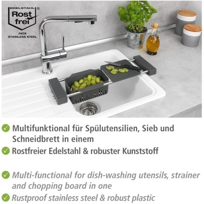 Wenko Spülbecken-Organizer Spülen-Caddy Cami Ausziehbar 8 Wenko Spülbecken-Organizer Spülen-Caddy Cami Ausziehbar – Bild 8