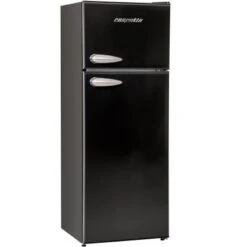 Respekta Kühl-Gefrierkombination KS144 Vintage VC Schwarz