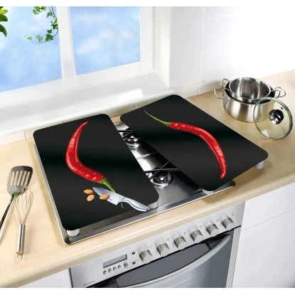 Wenko Herdabdeckplatten Universal Hot Peperoni 2er-Set Mehrfarbig 2 Wenko Herdabdeckplatten Universal Hot Peperoni 2er-Set Mehrfarbig – Bild 2