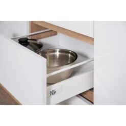 Respekta Küchenzeile GLRP330HESG Grifflos 330 Cm Grau Hochglanz-Sonoma Eiche -Küchenblick Verkaufsgeschäft 5881768 4384 GLRP330HESG 8