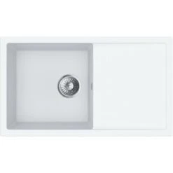 Miló Einbauspüle Granitverbundstoff Blissano 76 Weiß